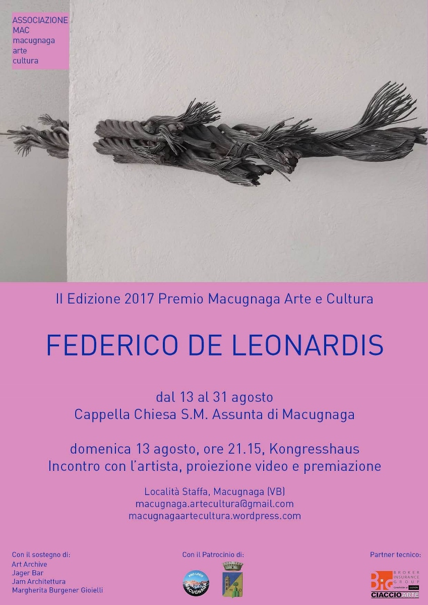Premio Macugnaga Arte e Cultura 2017